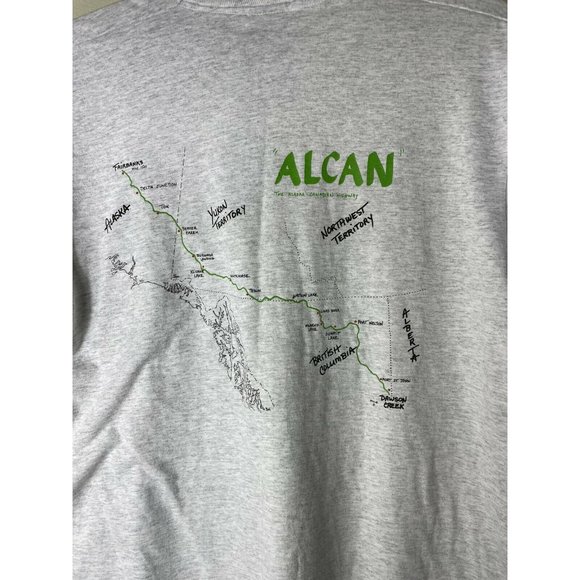 VTG 1990s Vintage Alaska Canadian HWY XL t-shirt - Picture 7 of 8